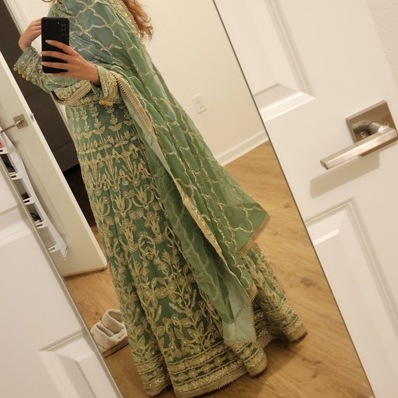 Asim Jofa Designer 3 pc Pakistani maxi dress - Picture 2 of 6